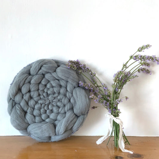 Grey circular weaving