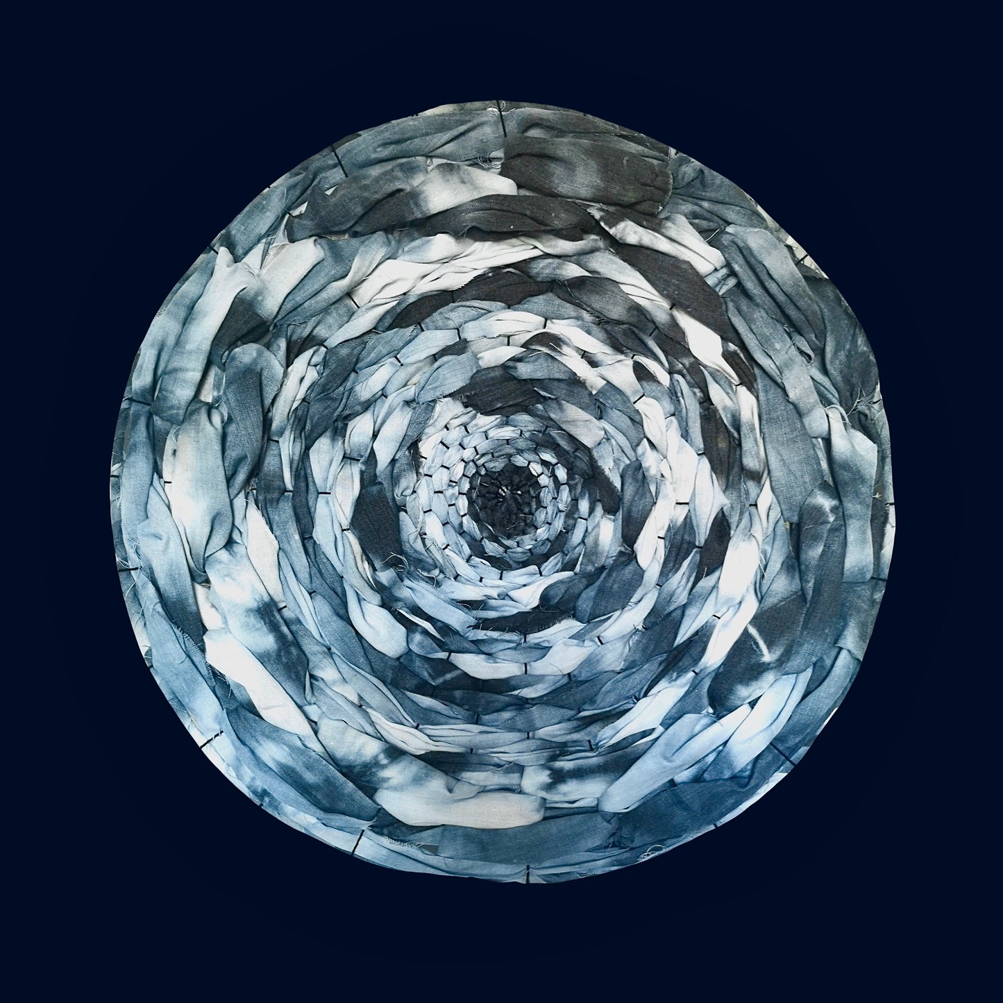 Hand dyed circular weaving