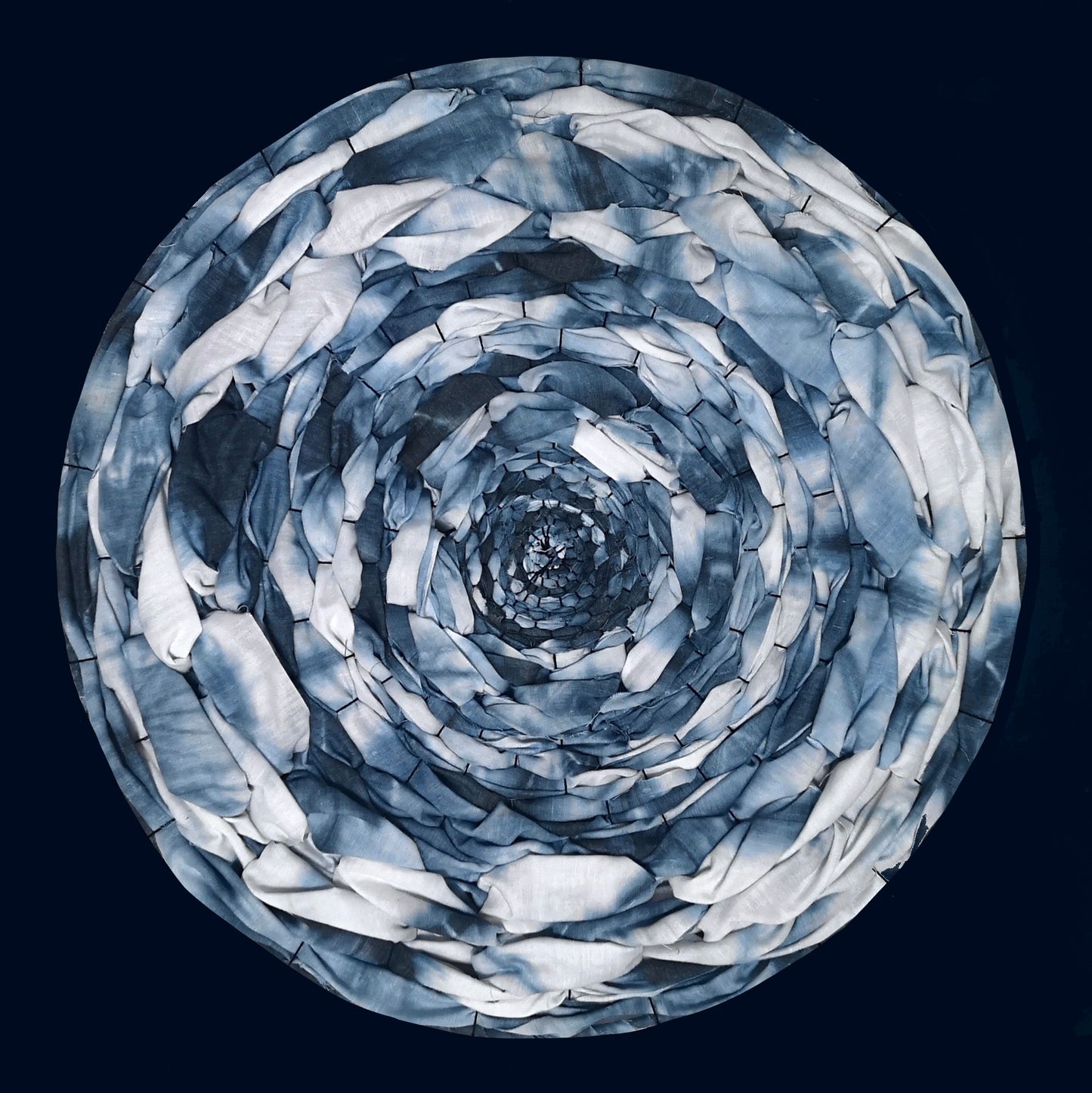 Hand dyed circular weaving