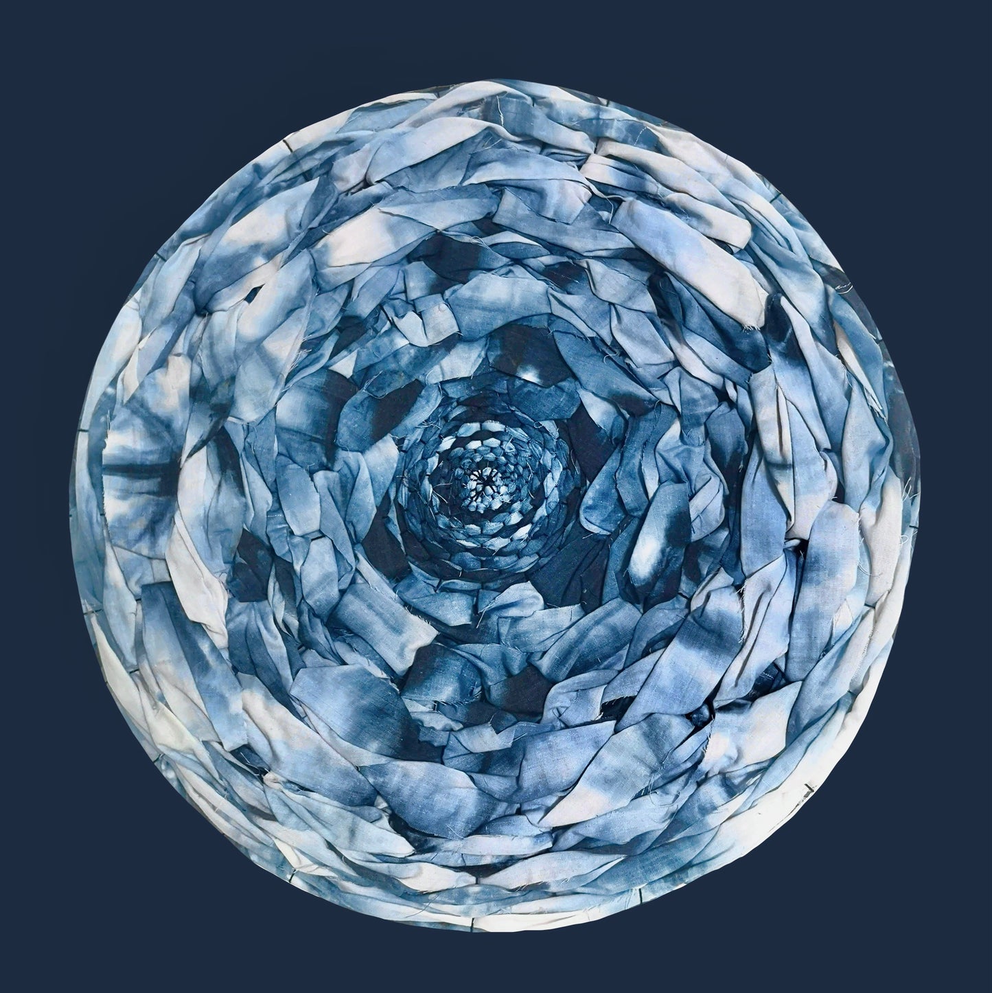 Hand dyed circular weaving